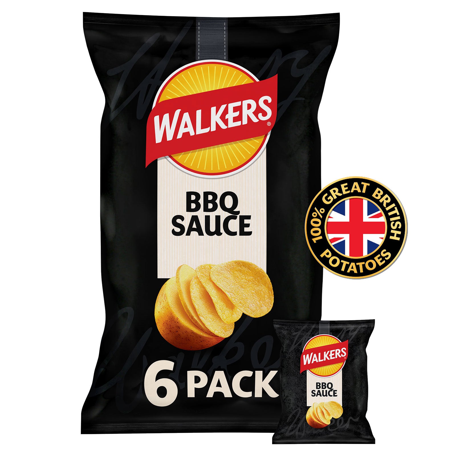Walkers Crisps BBQ Sauce Sharing Multipack Snacks 108 x 25g - Image 2