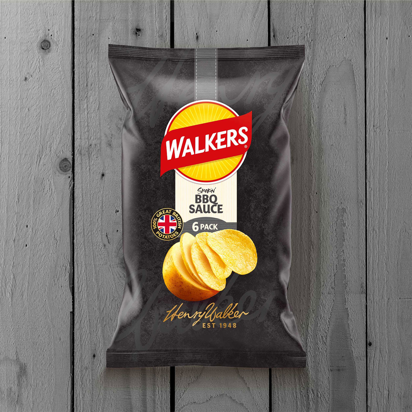 Walkers Crisps BBQ Sauce Sharing Multipack Snacks 108 x 25g - Image 4