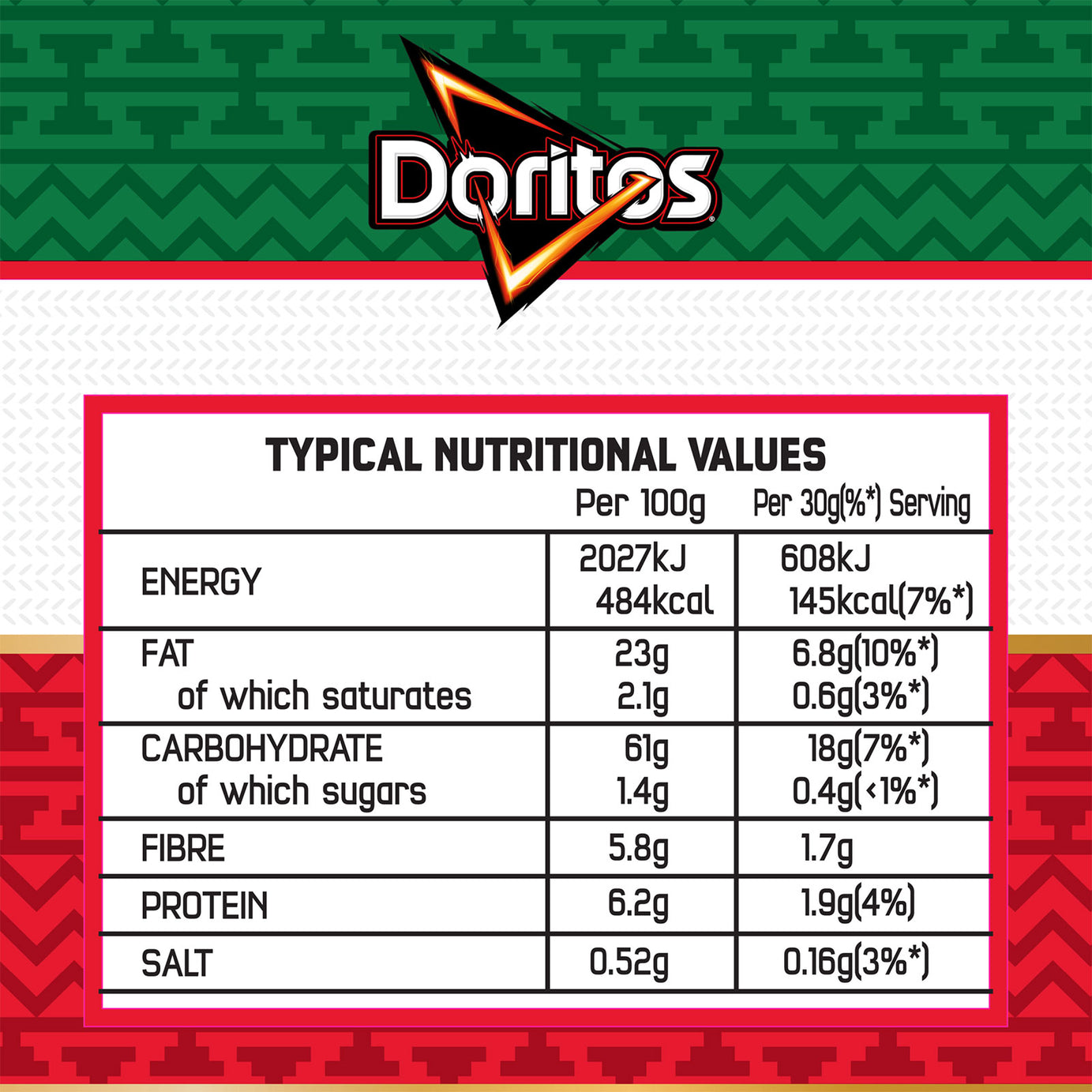 Doritos Tortilla Crisps Mexican Beef Taco Tortilla Sharing Snacks 12 x 180g - Image 7