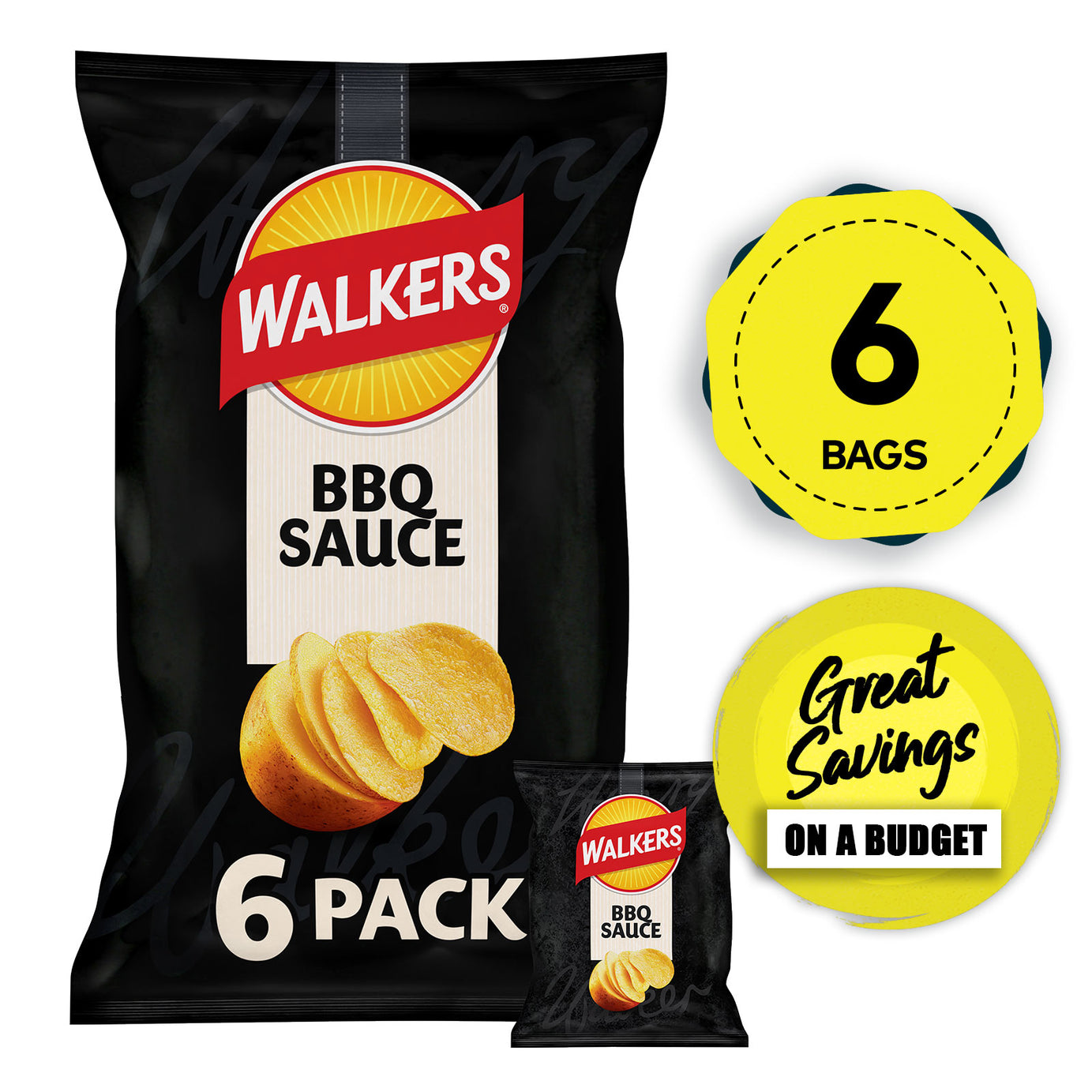 Walkers Crisps Salt & Vinegar Worcester Prawn Chicken Smoky Bacon Bundle 54 Bags - Image 3