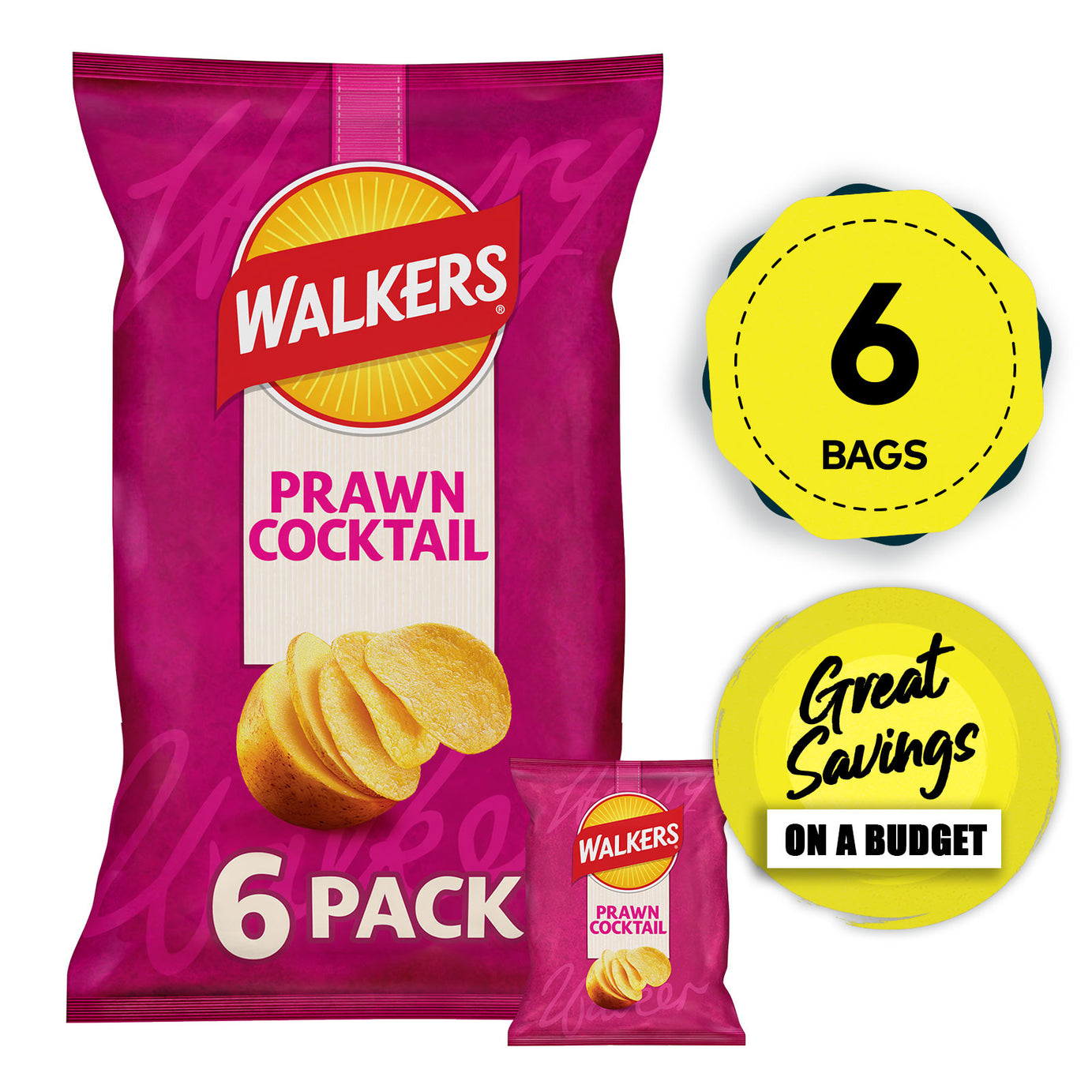 Walkers Crisps Salt & Vinegar Worcester Prawn Chicken Smoky Bacon Bundle 54 Bags - Image 5