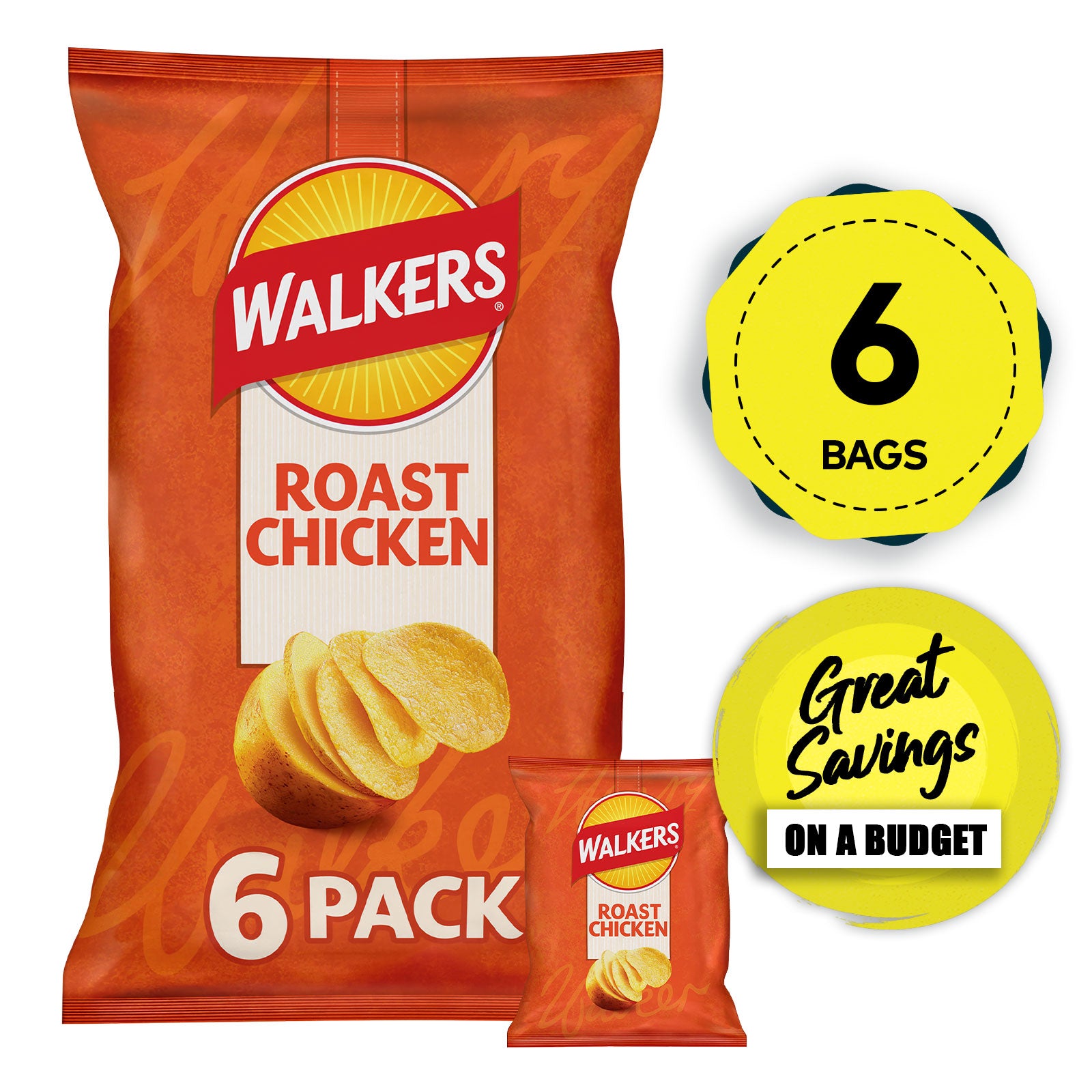 Walkers Crisps Salt & Vinegar Worcester Prawn Chicken Smoky Bacon Bundle 54 Bags - Image 7