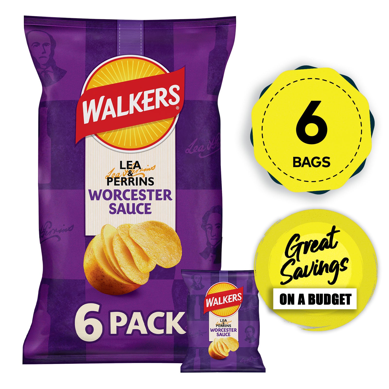 Walkers Crisps Salt & Vinegar Worcester Prawn Chicken Smoky Bacon Bundle 54 Bags - Image 8
