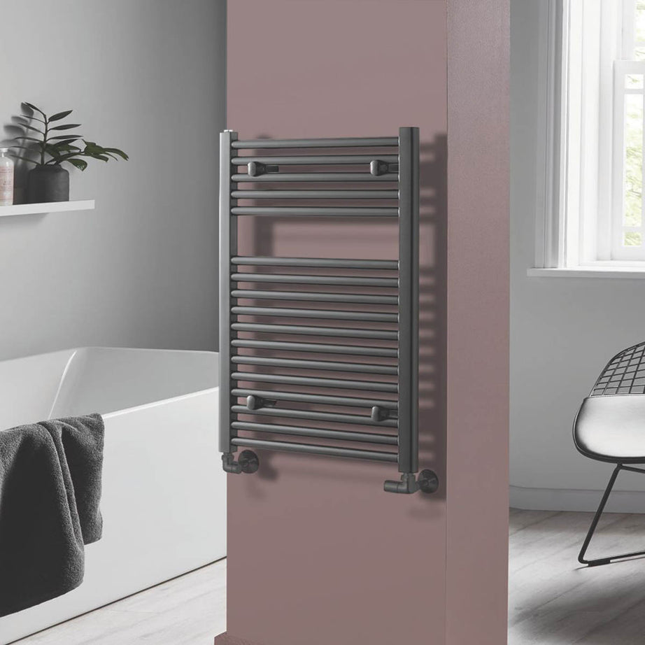 Towelrads Towel Rail Radiator Anthracite Flat Bathroom Warmer (H)80x(W)60cm - Image 2