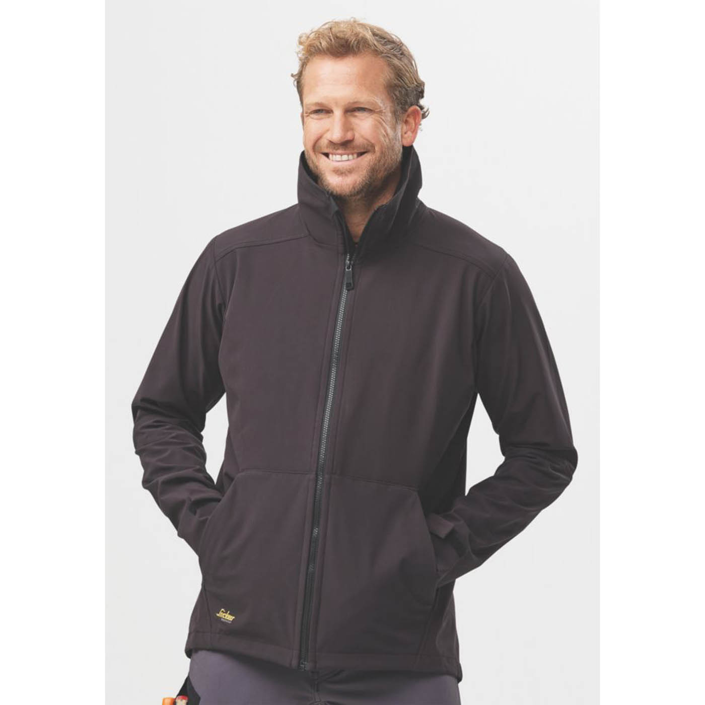 Snickers 1205  Soft Shell Jacket Black 2X Large 52" Chest - Image 5