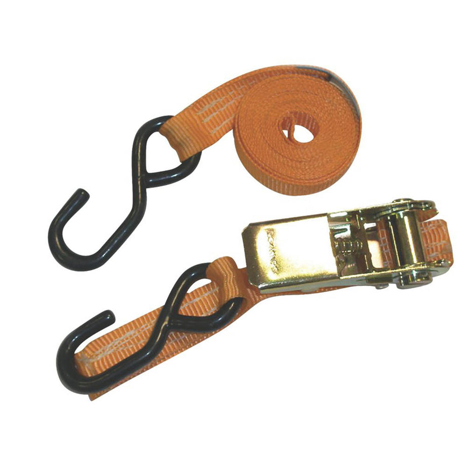 Van Guard Ratchet Tie-Down Strap Hook Medium Duty Lightweight 2.5m x 25mm - Image 1