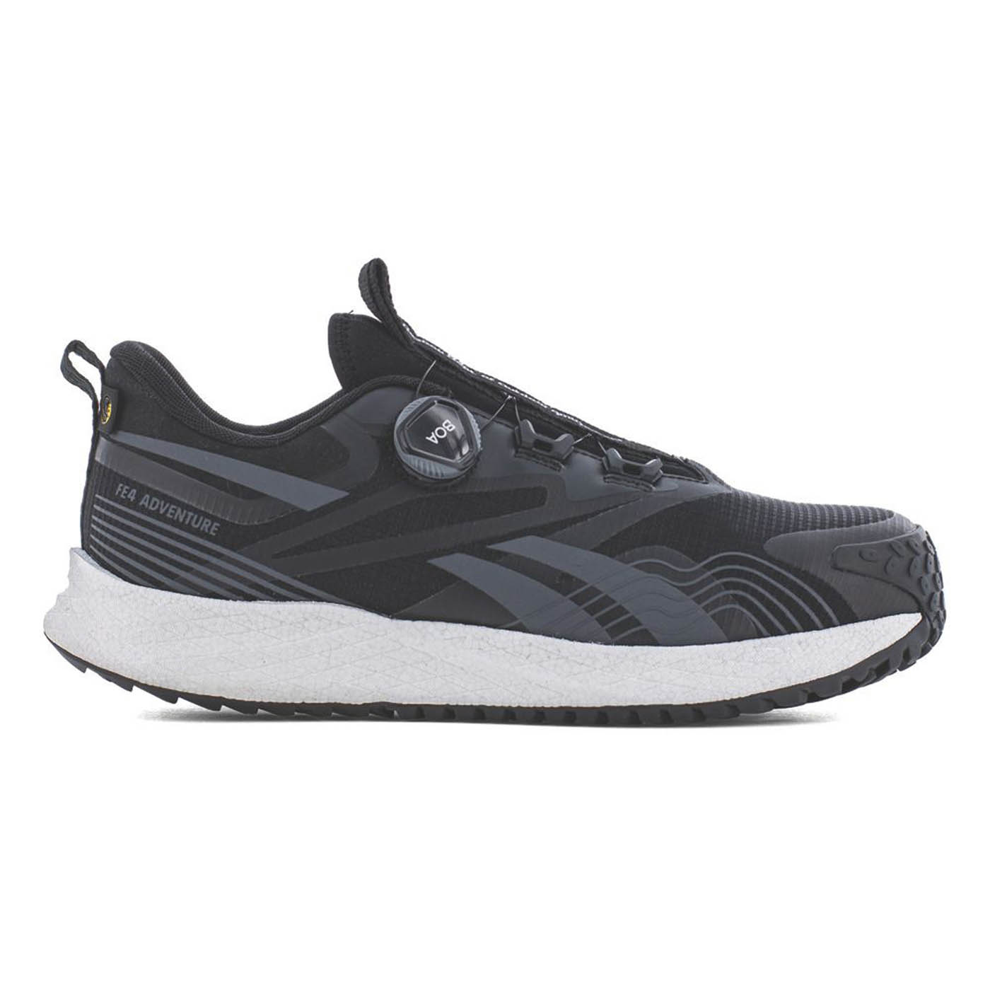 Reebok Safety Trainers Unisex Wide Fit Black Grey Shoes Composite Toe Size 10 - Image 2