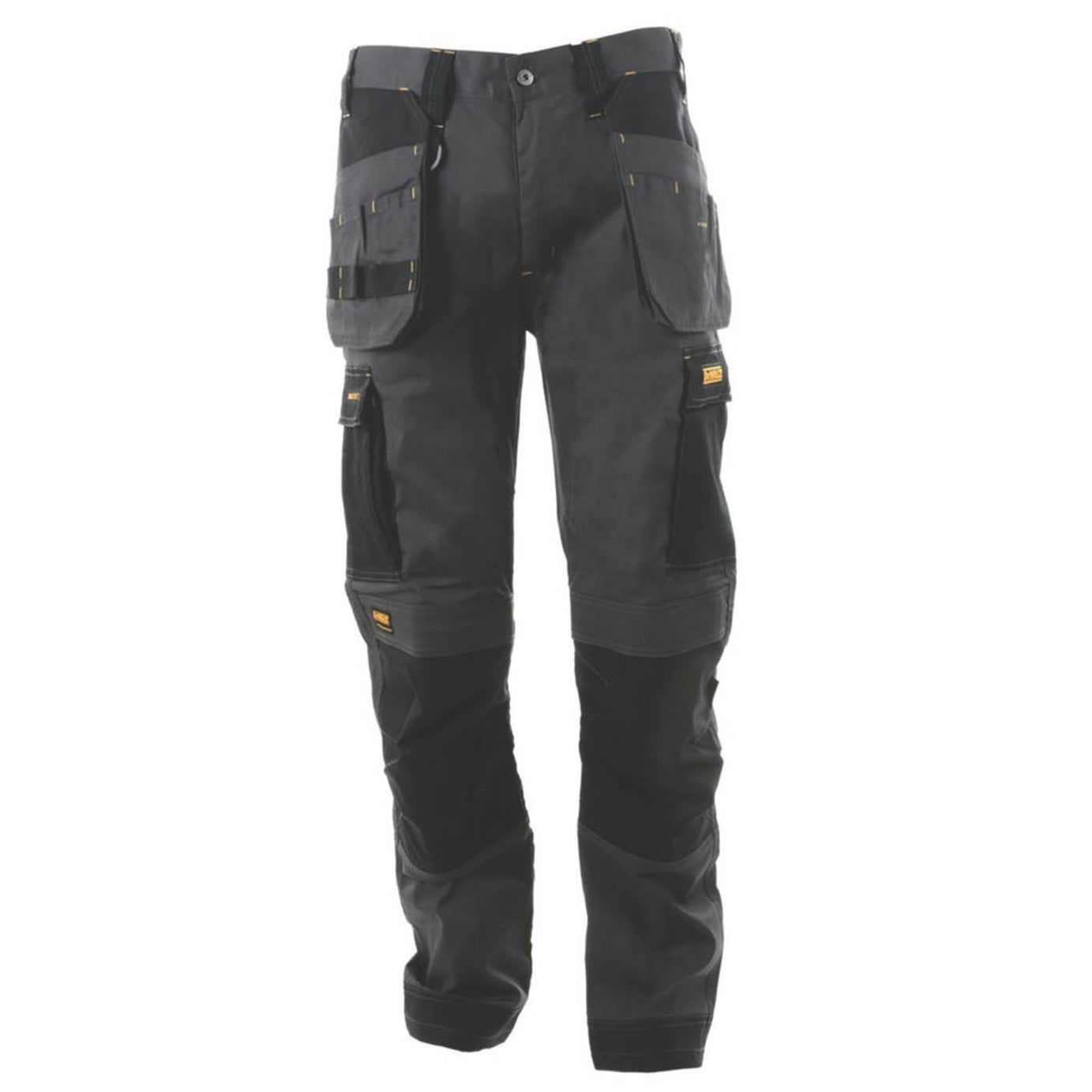 DeWalt Work Trousers Mens Slim Fit Grey Black Multi Pocket Cargo 32"W 33"L - Image 6