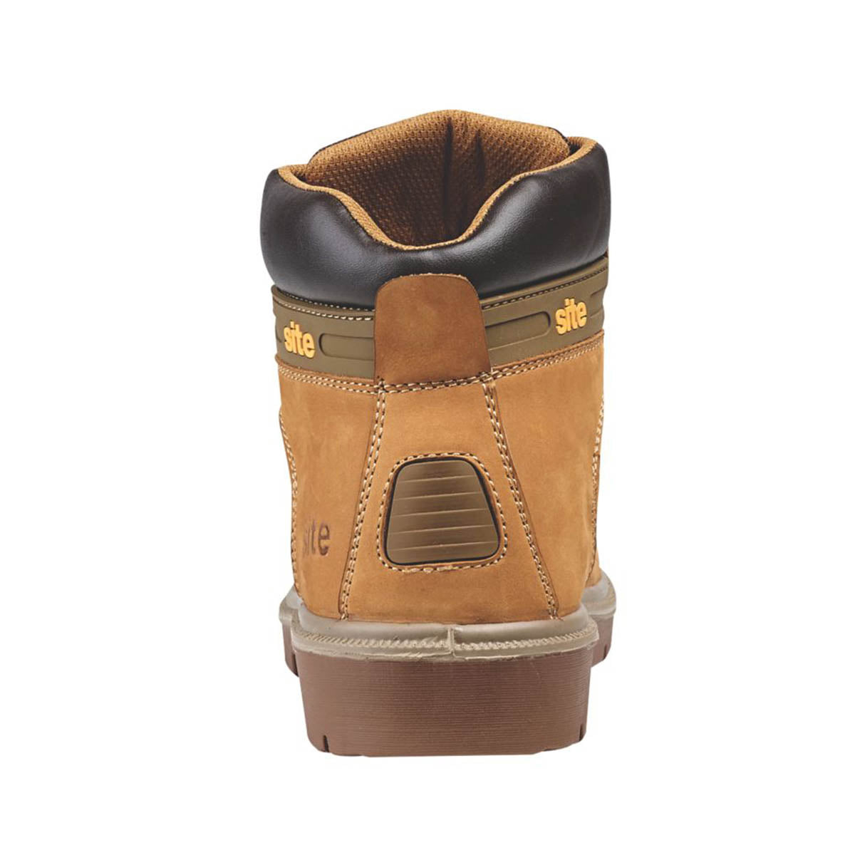 Site Safety Boots Mens Wide Fit Honey Leather Work Shoes Steel Toe Size 10 - Image 4