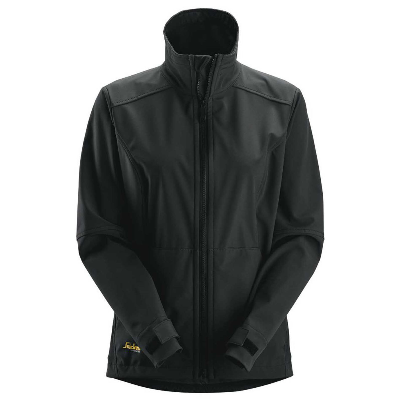 Snickers Work Softshell Jacket Womens Black Windproof Breathable Size 16-18 - Image 1