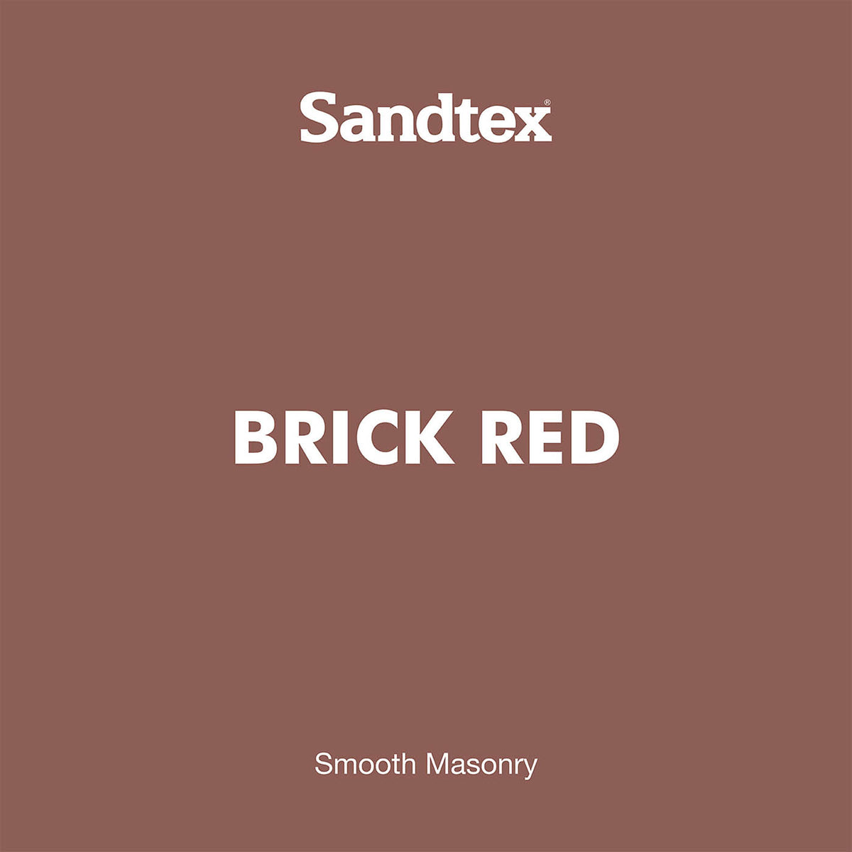 Sandtex Masonry Paint 5L Brick Red Ultra Smooth Exterior Weatherproof Outdoor - Image 2