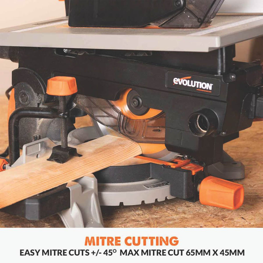Evolution Table Mitre Saw Electric R210MTSG2 210mm Single Bevel Heavy Duty 1500W - Image 4