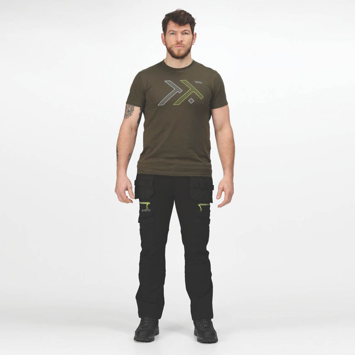 Regatta Work Trousers Mens Classic Fit Black Stretch Multi Pockets Cargo 44W 29L - Image 5