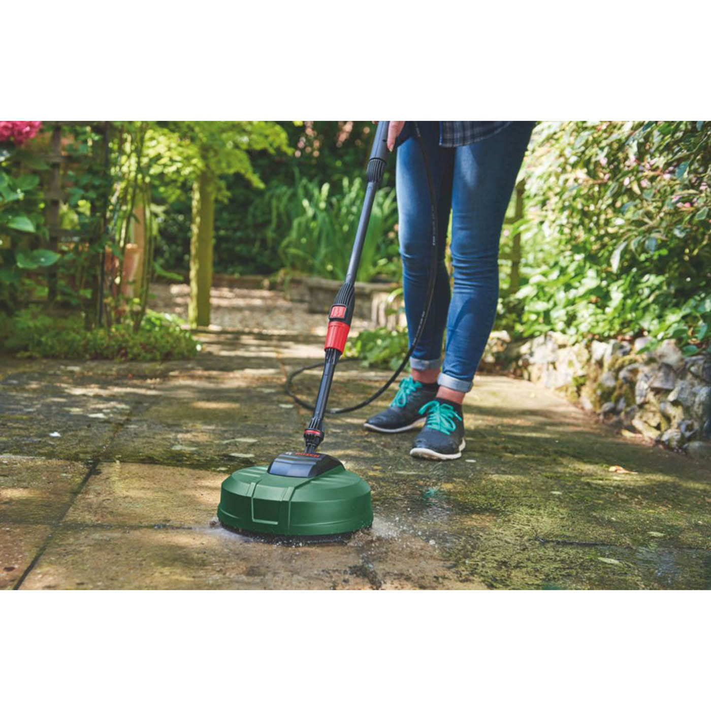 Bosch Patio Cleaner Attachment For Pressure Washer AquaSurf Clip On 250mm - Image 2
