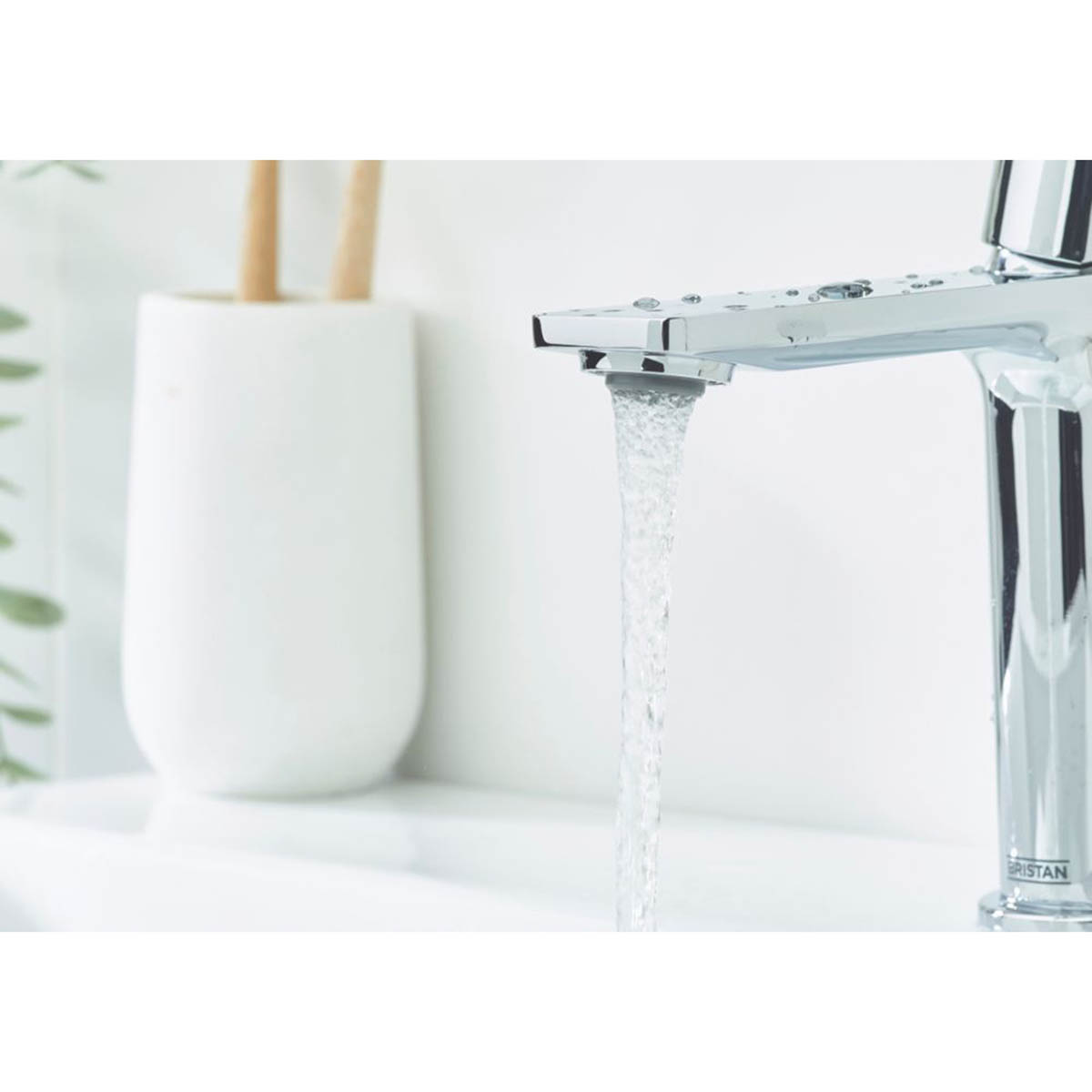 Bristan Bathroom Basin Mixer Tap Clicker Waste Single Lever Chrome-Plated - Image 4