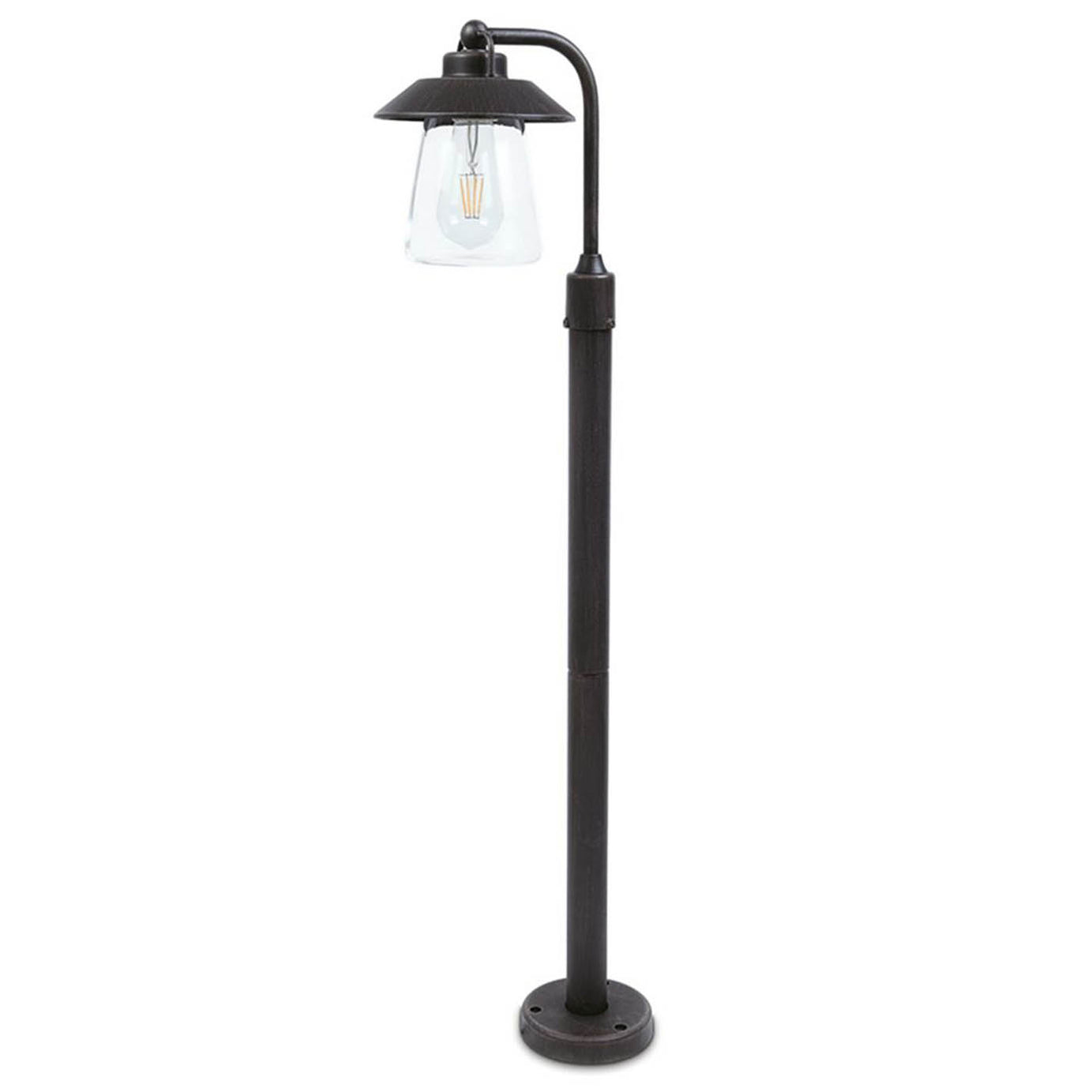 Lutec Post Light Outdoor 945mm Black Rust IP44 Garden Path Patio Lamp Lantern - Image 5