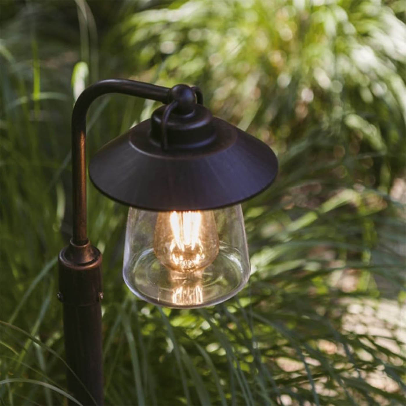 Lutec Post Light Outdoor 945mm Black Rust IP44 Garden Path Patio Lamp Lantern - Image 6