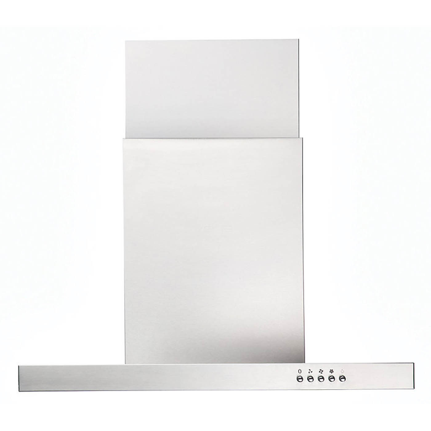 Cooker Hood Kitchen Extractor BH60SS Canopy Stainless Steel LED Silver 60cm - Image 1