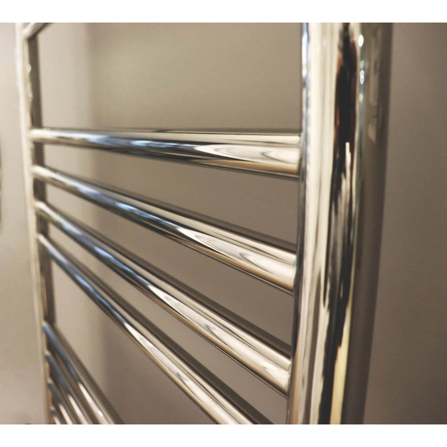 Towelrads Towel Rail Radiator Chrome Flat Bathroom Warmer Ladder H120xW60cm - Image 3