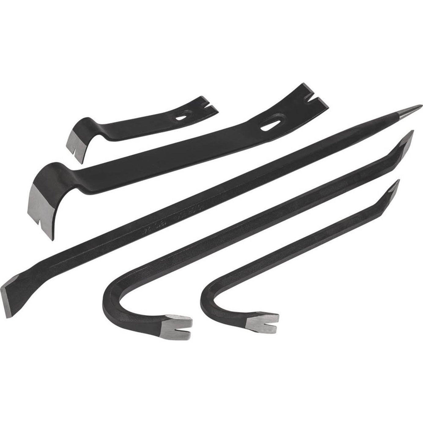 Multi Purpose Wrecking Bar Set 5 Pieces Utility Aligning Steel Hexagonal Shafts - Image 1