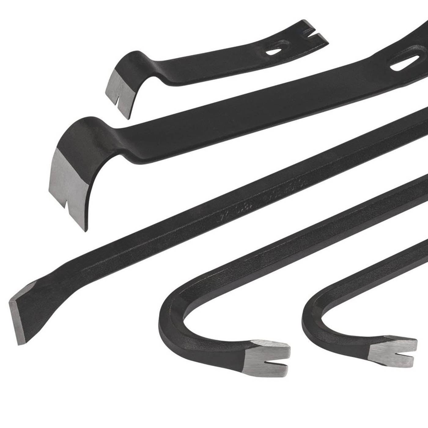 Multi Purpose Wrecking Bar Set 5 Pieces Utility Aligning Steel Hexagonal Shafts - Image 2