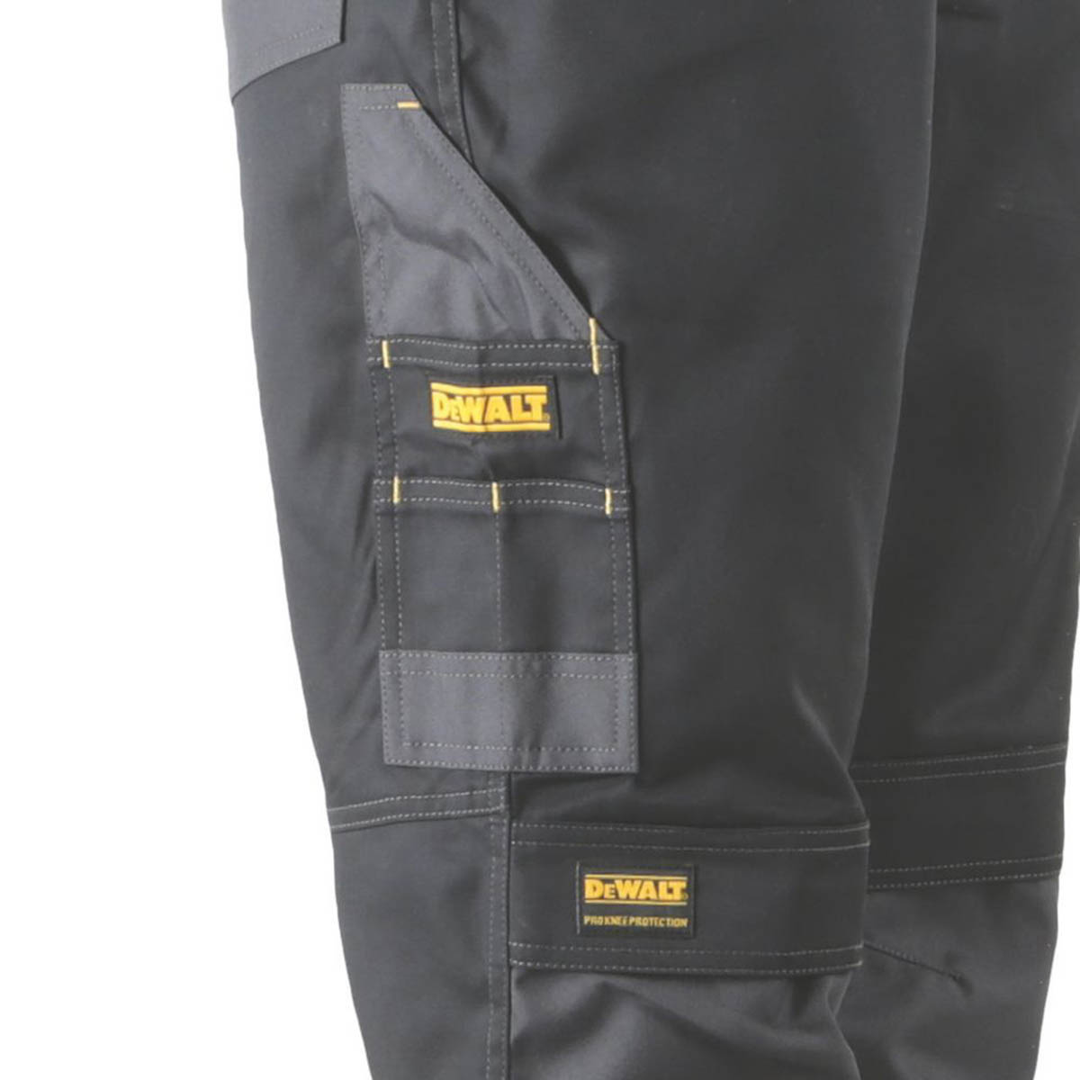 DeWalt Work Trousers Mens Louisiana Regular Fit Black Multi Pocket Cargo 40W 31L - Image 4