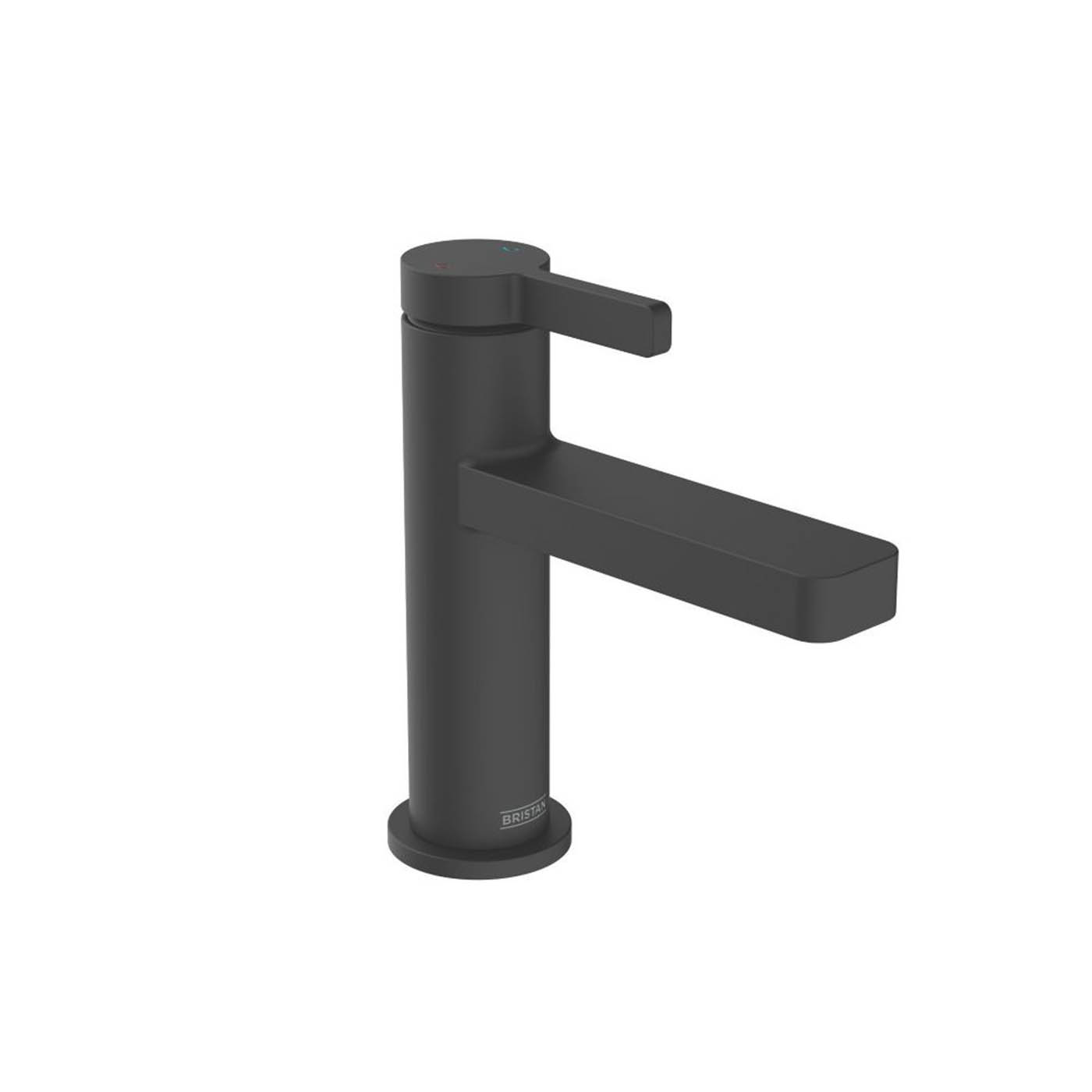 Bristan Basin Mixer Tap Mono Matt Black Single Lever With Clicker Waste 149mm - Image 1