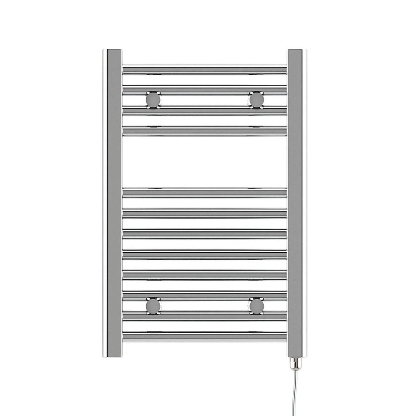 Terma Towel Rail Radiator Electric Flat Ladder Chrome 600 x 400mm 512BTU - Image 1