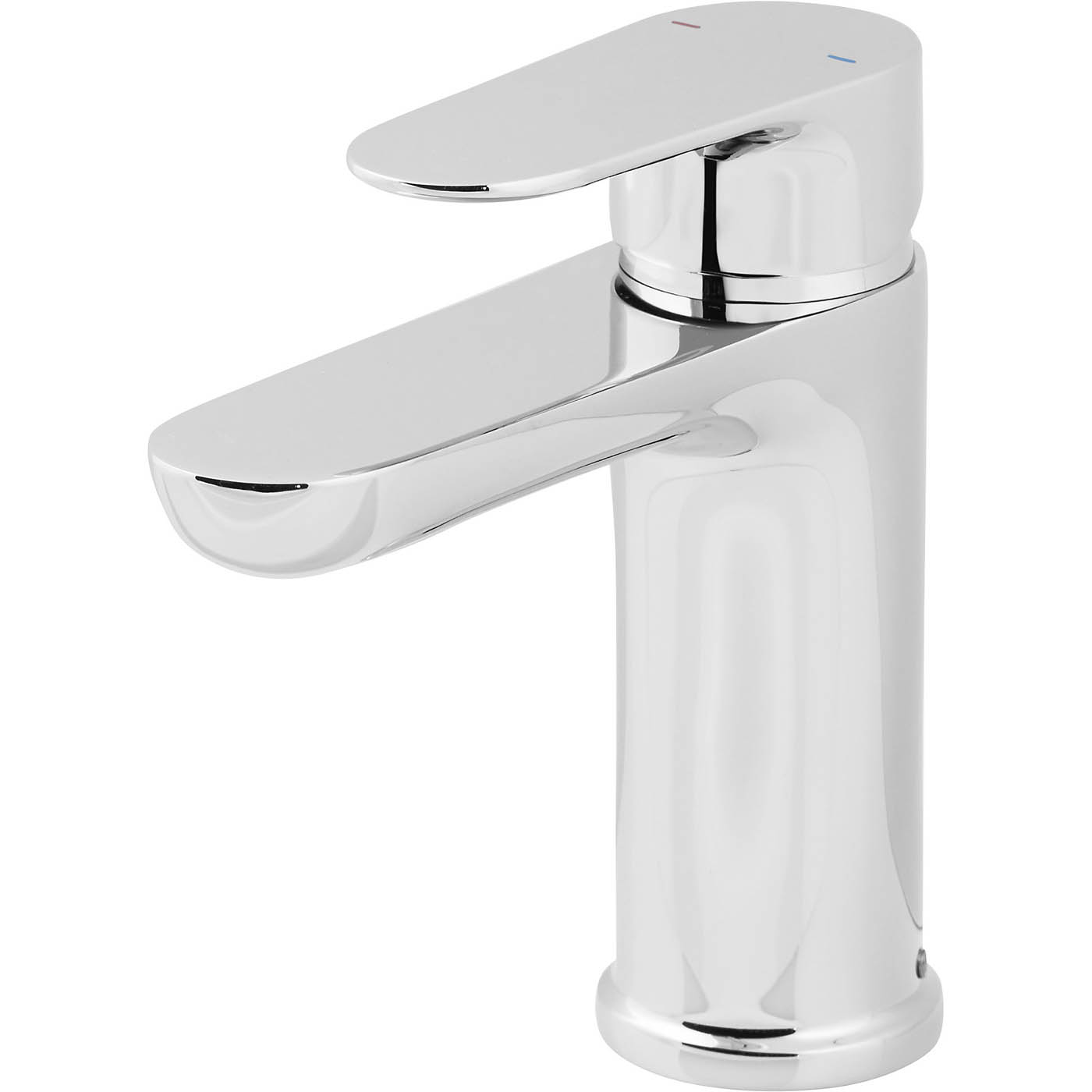Bathroom Basin Tap Mixer Chrome Single Lever Brass Full Turn Modern Faucet - Image 1