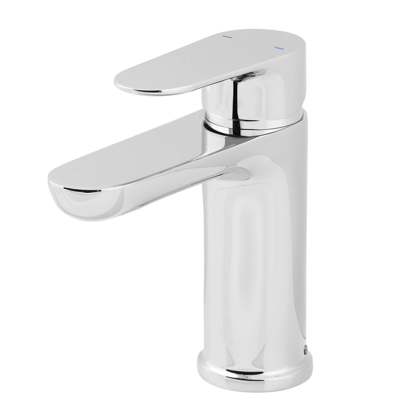 Bathroom Basin Tap Mixer Chrome Single Lever Brass Full Turn Modern Faucet - Image 2