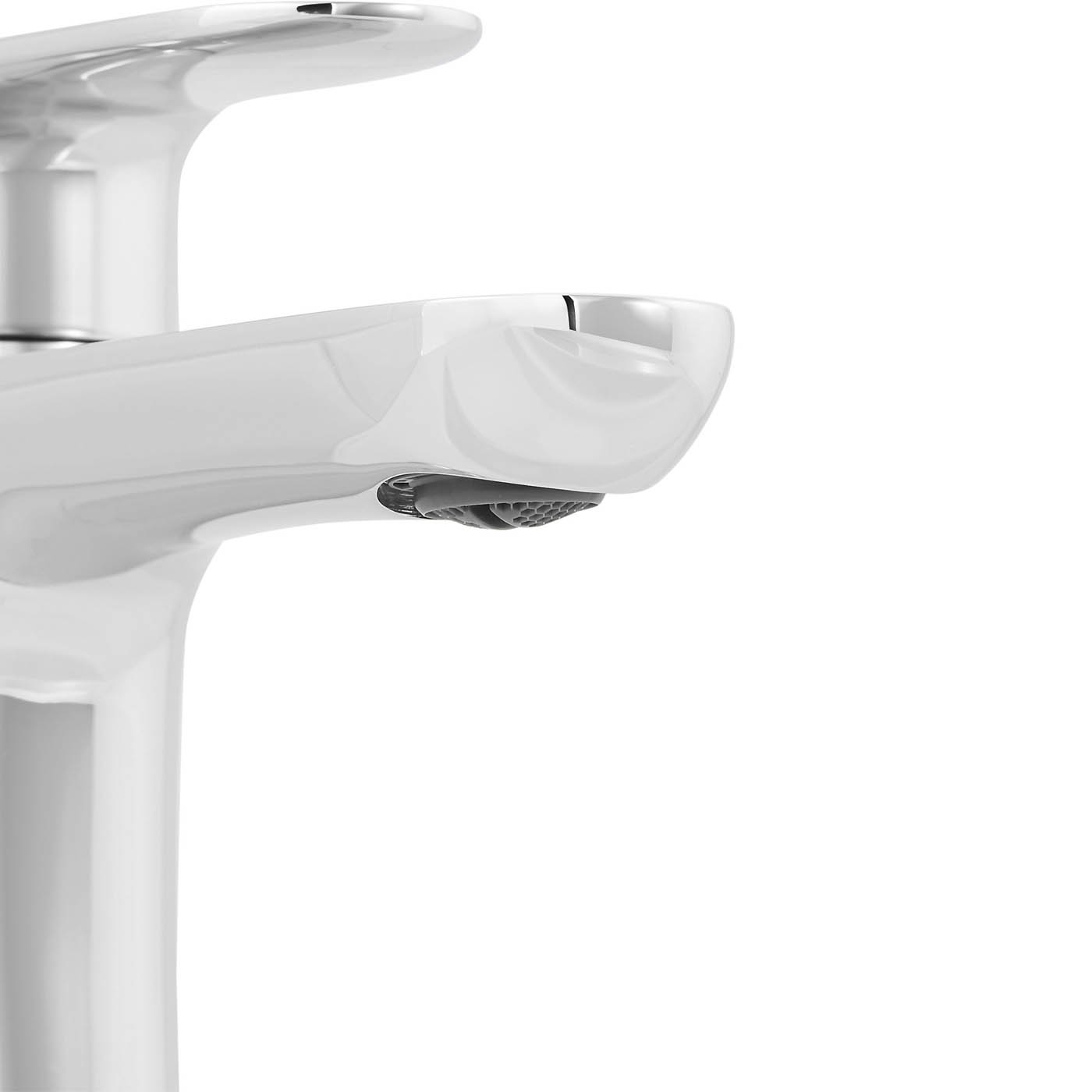 Bathroom Basin Tap Mixer Chrome Single Lever Brass Full Turn Modern Faucet - Image 6
