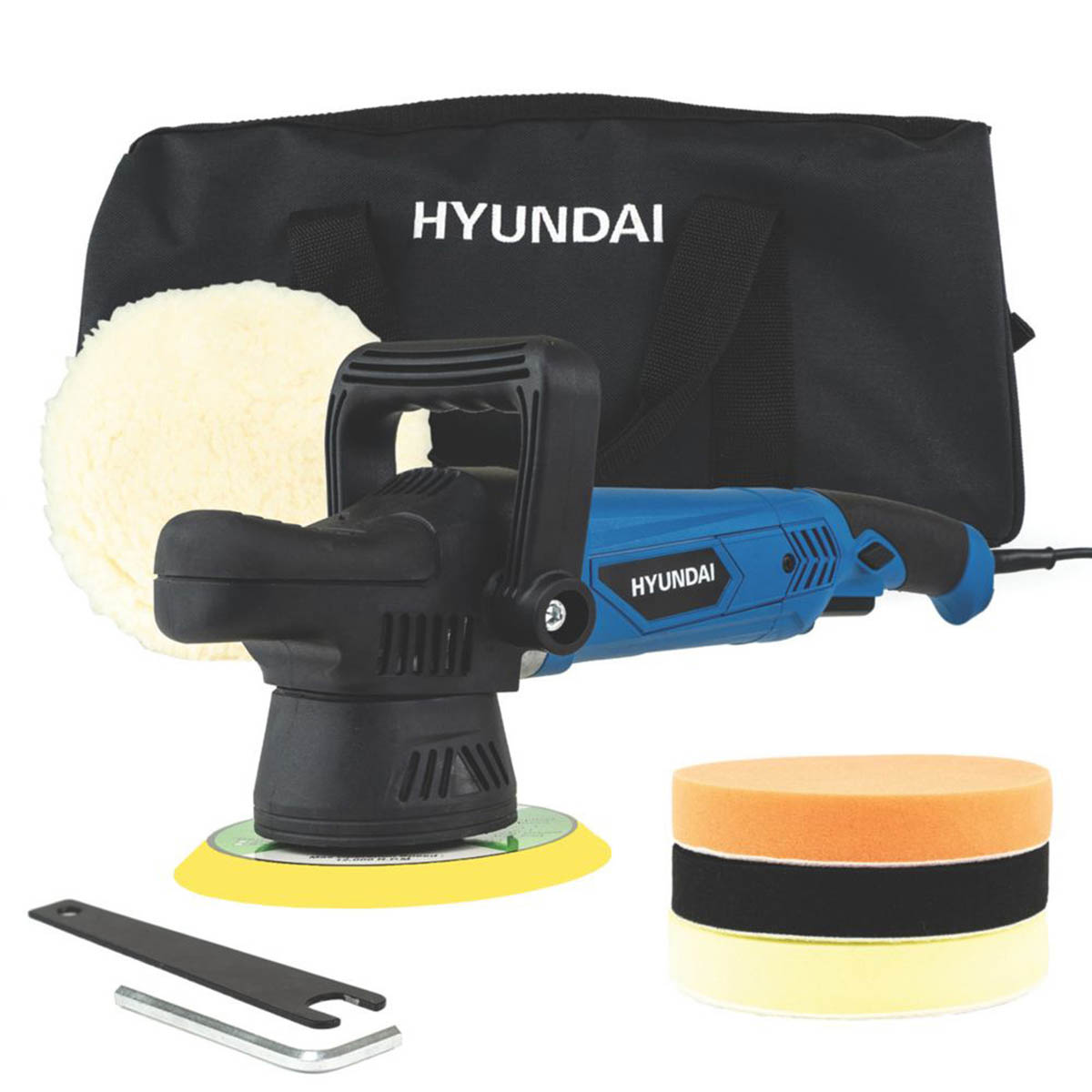 Hyundai Car Polisher HYDAP900E Electric Lightweight Dual-Action Powerful 230V - Image 1