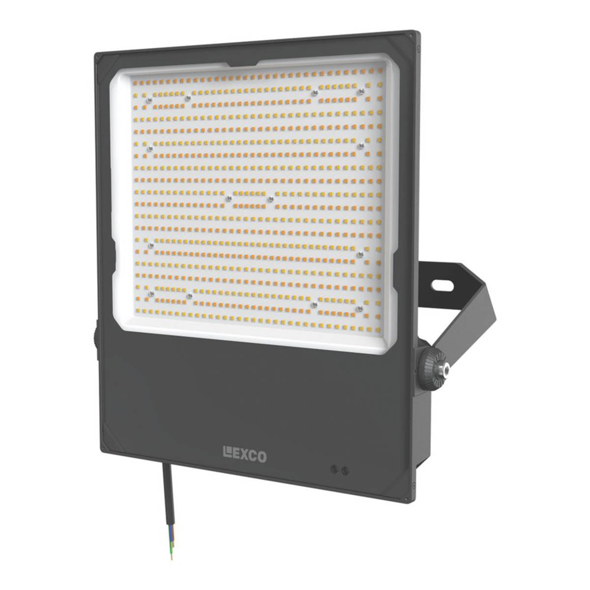 LED Floodlight With Photocell Black IP65 Outdoor Security Garden Light  300W - Image 1