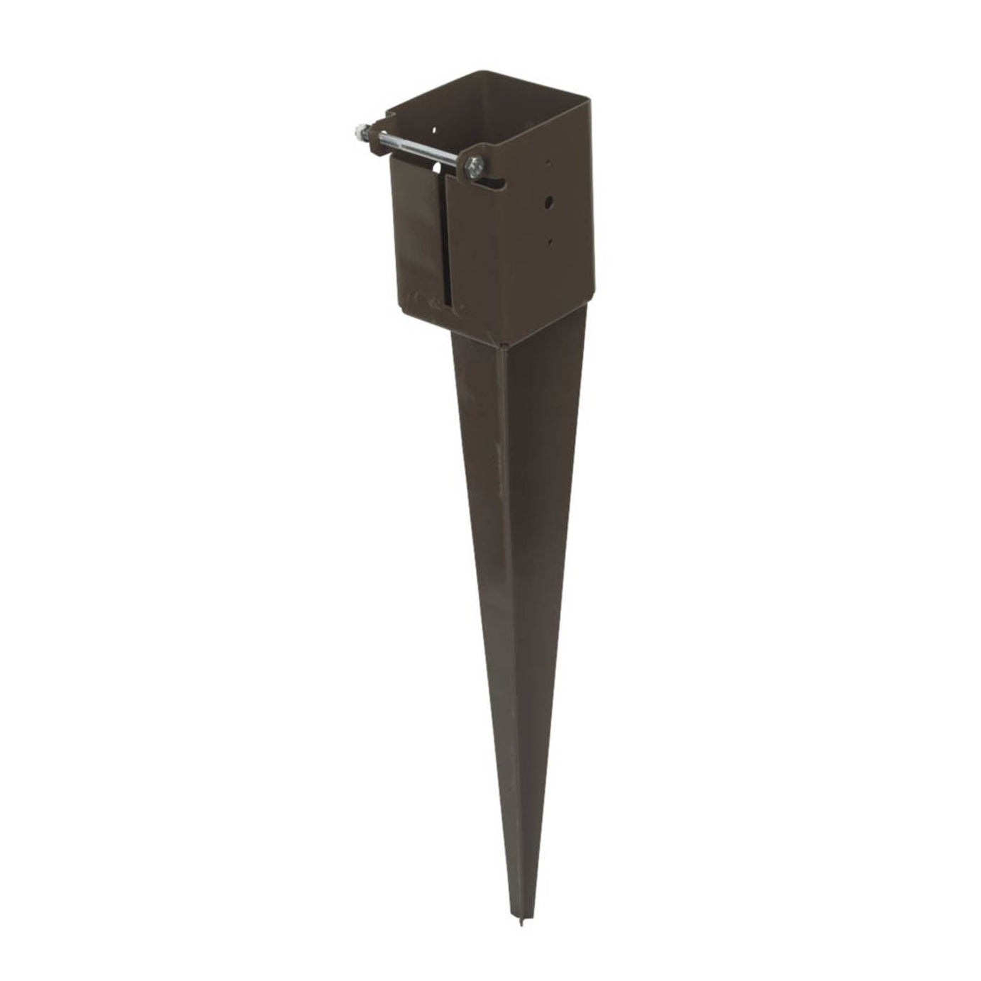 Sabrefix Fence Post Spike 100x100mm Mild Steel Galvanised Powder-coated 2 Pack - Image 1