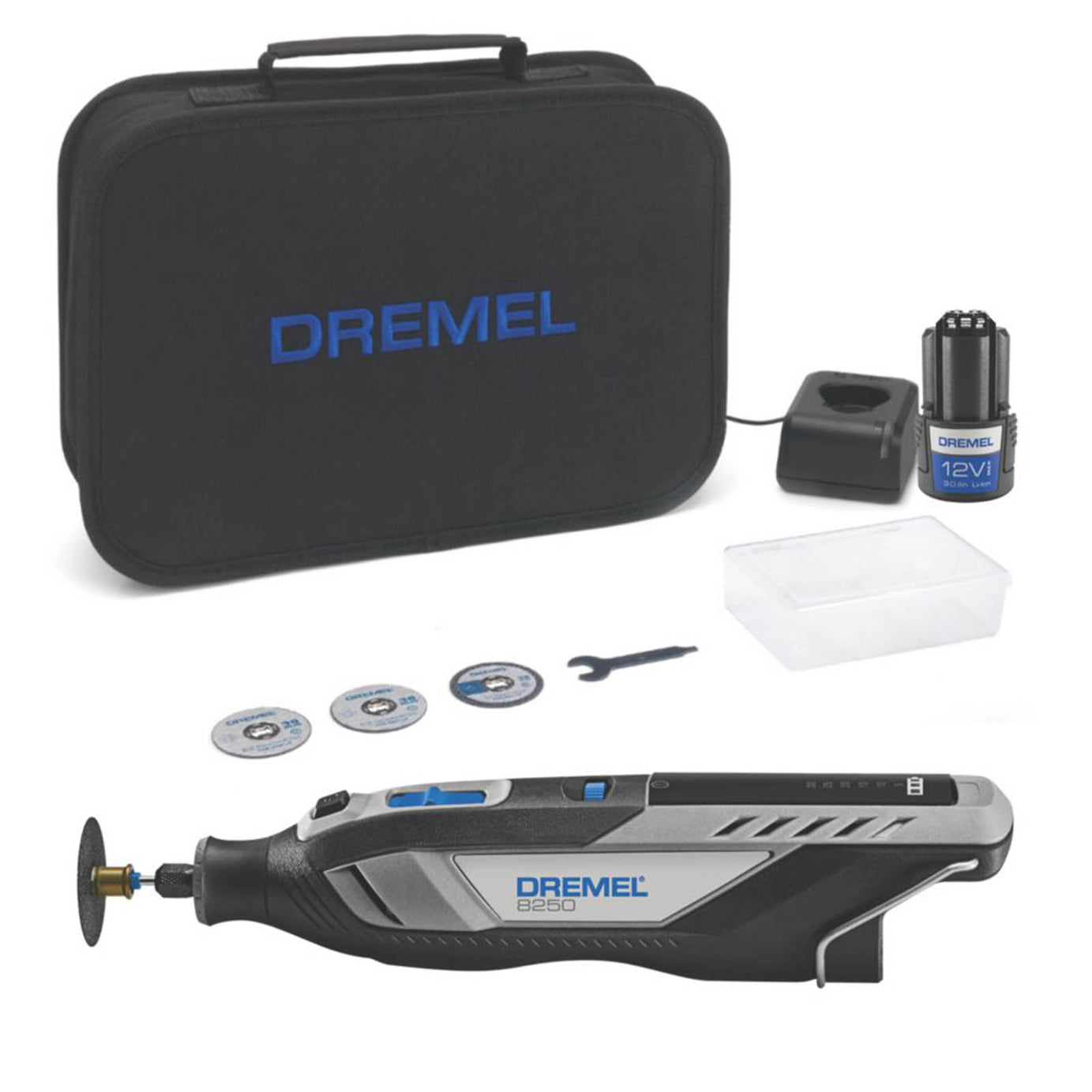 Dremel Multi Tool Cordless 12V 2.0Ah Li-Ion 8250-5 Brushless with Accessories - Image 1