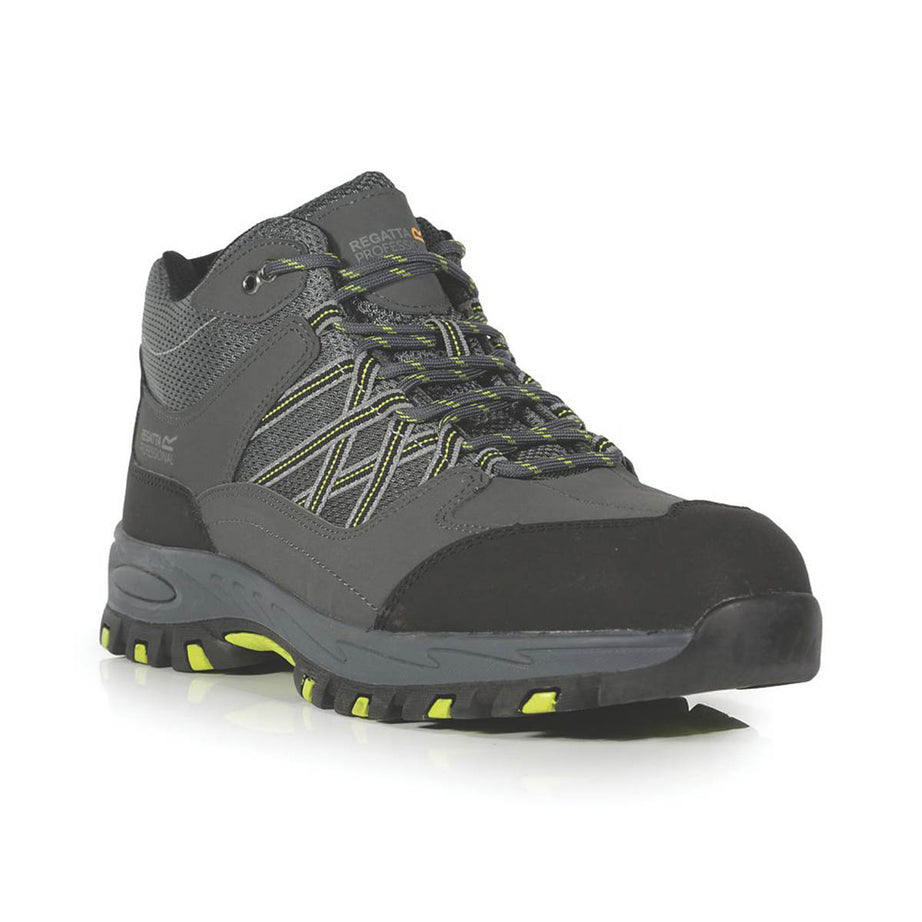 Regatta Safety Boots Unisex Standard Fit Grey Work Shoes Steel Toe Size 7 - Image 1