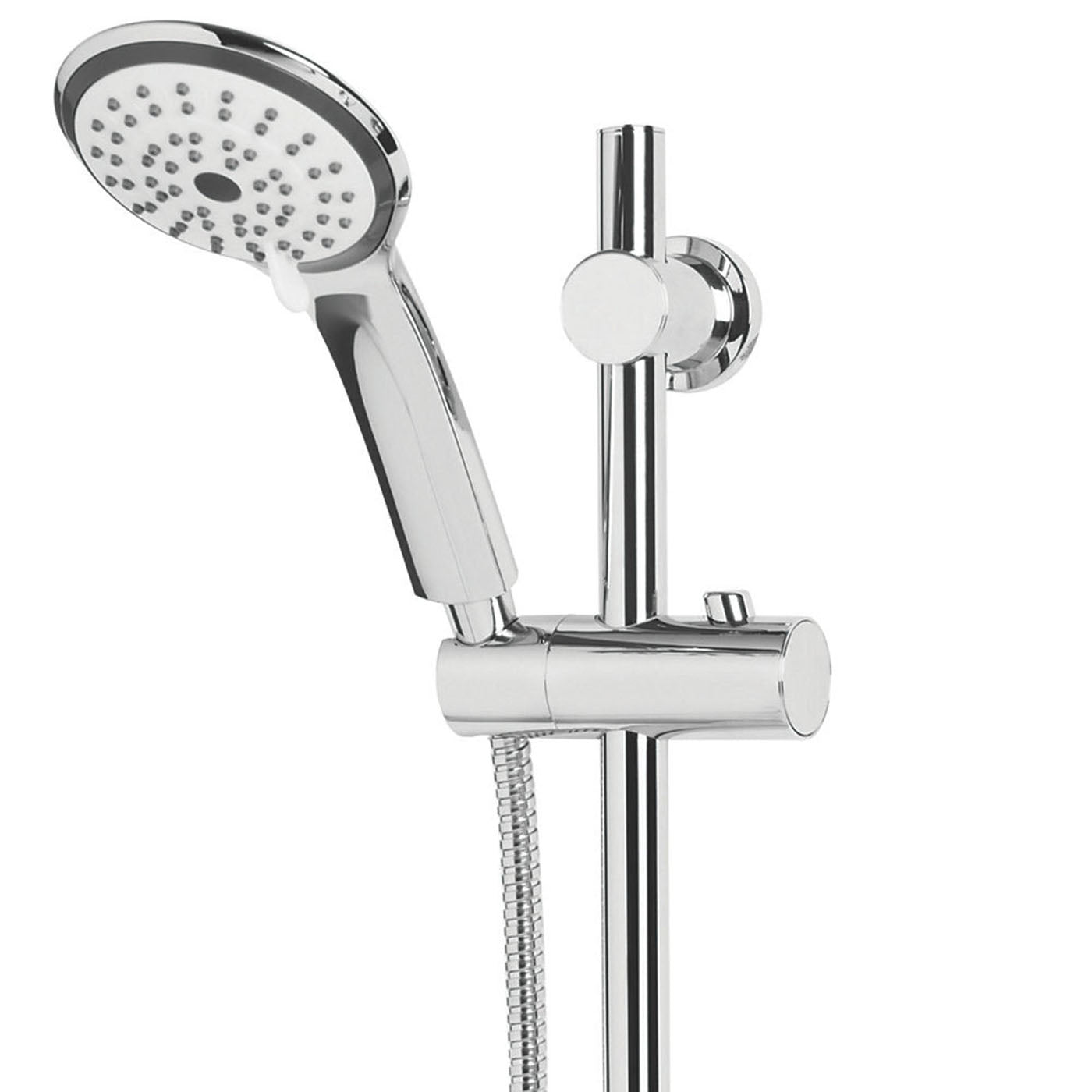 Bristan Mixer Shower Kit Chrome 3 Spray Patterns Round Head Bathroom Modern - Image 2