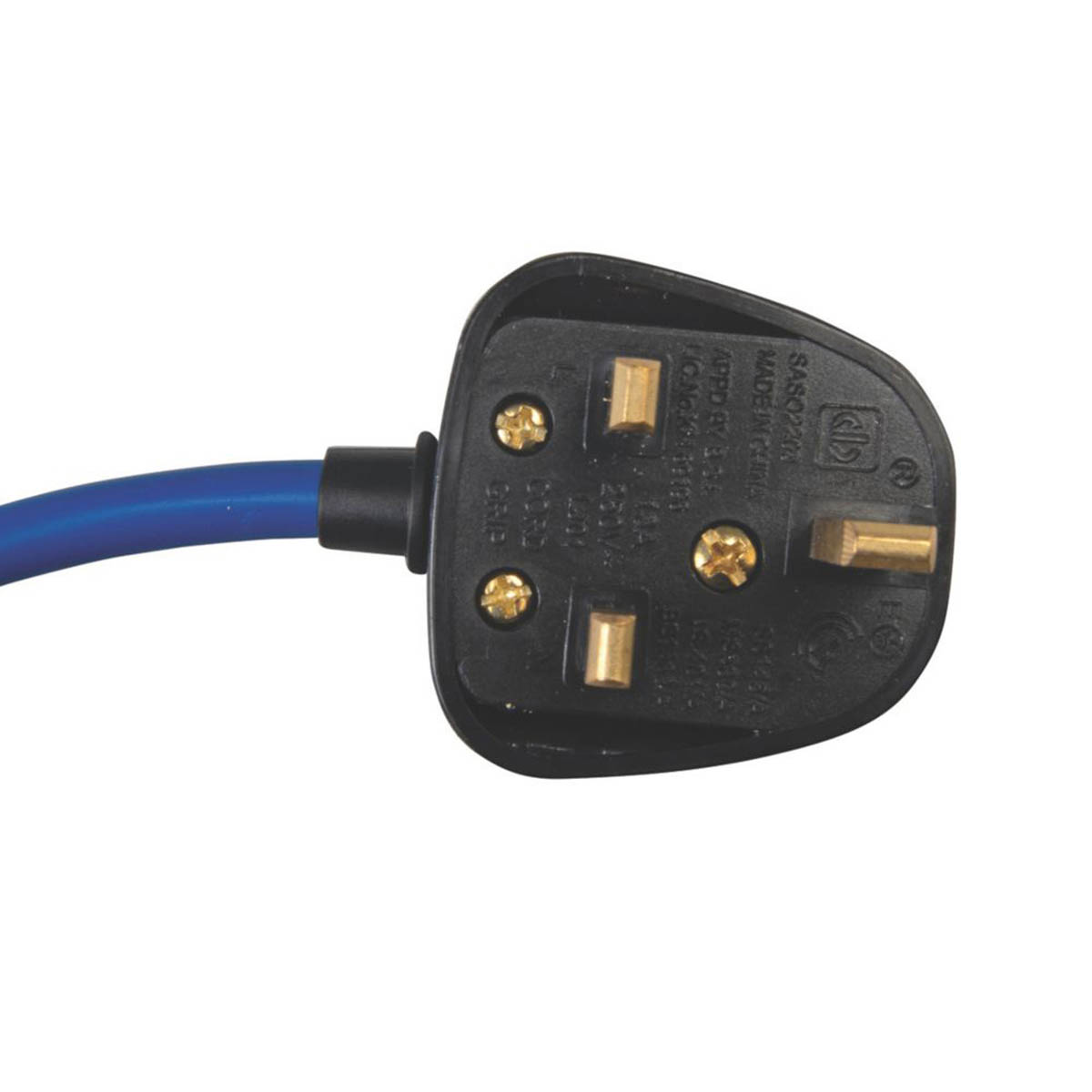 Defender 13A 1-Gang Unswitched  Extension Lead Blue 10m - Image 2