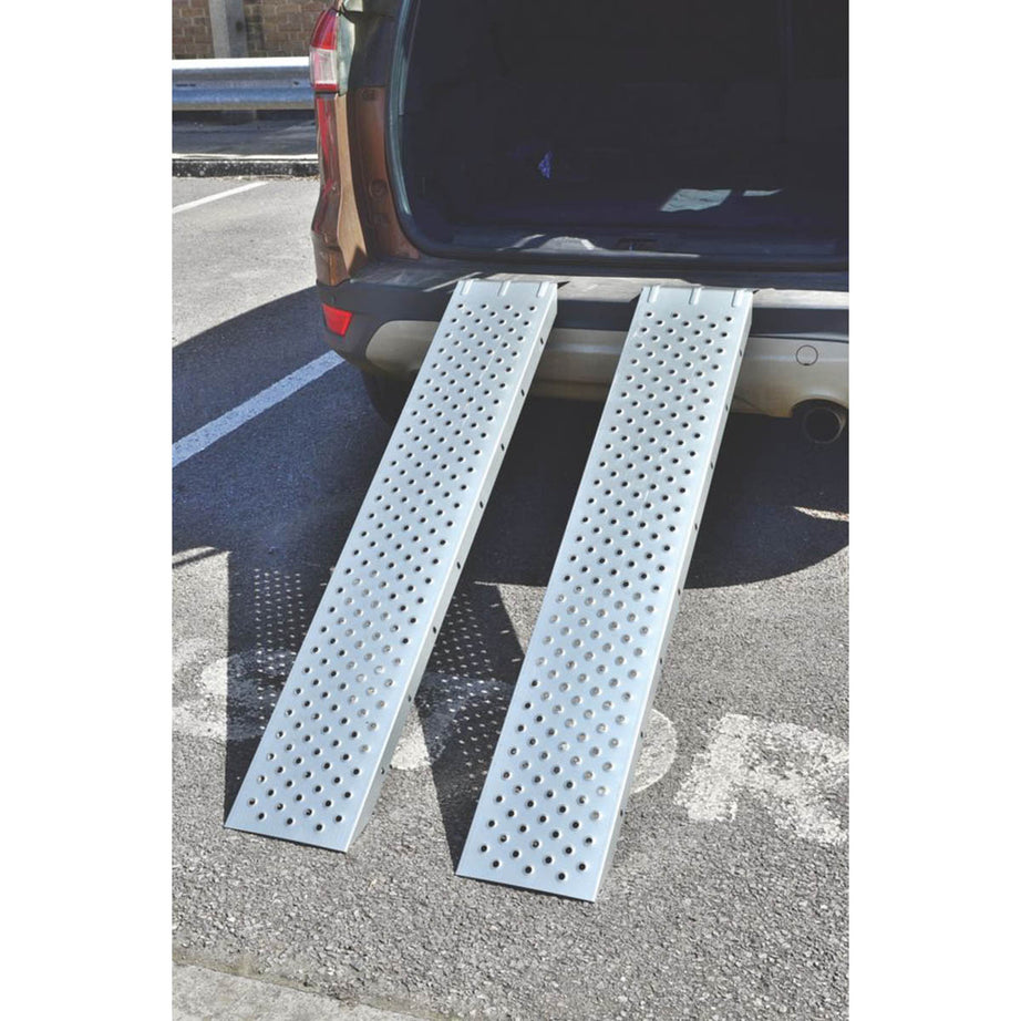Car Loading Ramps Fixed Non-Slip Tread Non Slip Secure Platform 400 kg 1 Pair - Image 6