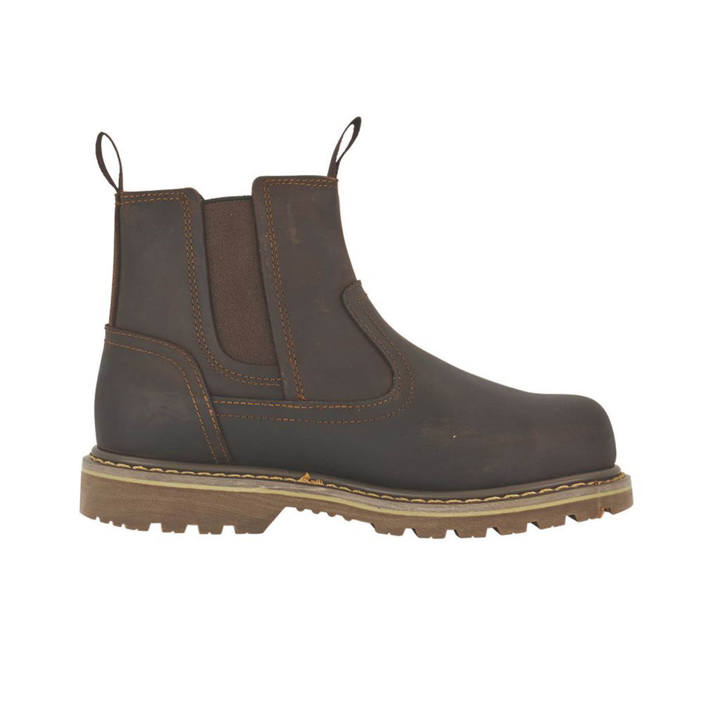 Site Safety Dealer Boots Mudguard Womens Standard Fit Brown Steel Toe Size 8 - Image 1