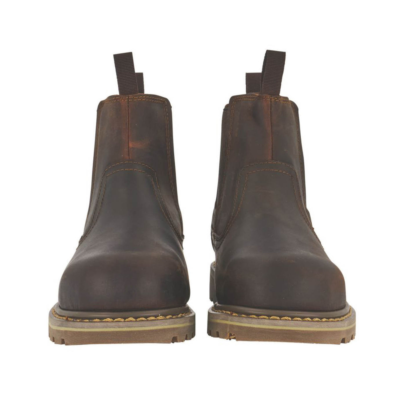 Site Safety Dealer Boots Mudguard Womens Standard Fit Brown Steel Toe Size 8 - Image 4