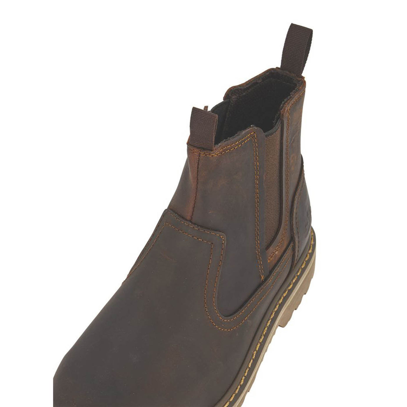 Site Safety Dealer Boots Mudguard Womens Standard Fit Brown Steel Toe Size 8 - Image 6