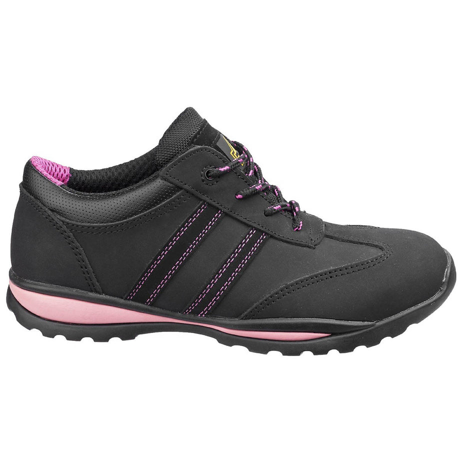 Amblers Safety Trainers Womens Standard Fit Black Pink Boots Steel Toe Size 7 - Image 2