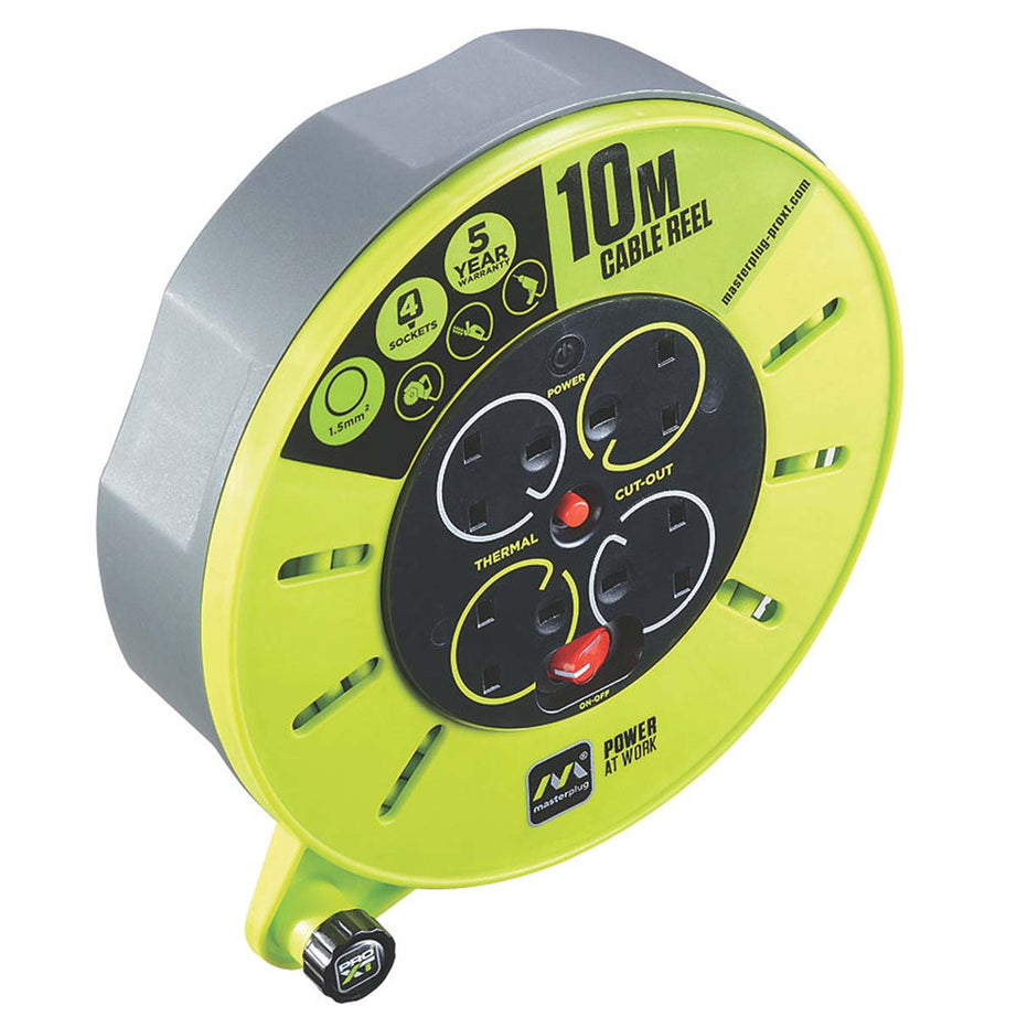 PRO XT Cassette Reel 4-Gang 10m CMU10134SL-XD 3-Core 13A 240V Heavy Duty - Image 3