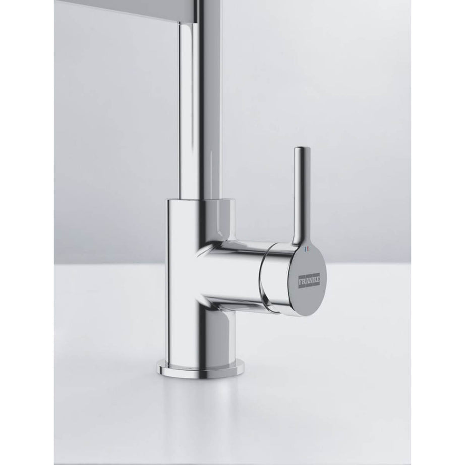 Kitchen Sink Tap Mono Mixer Chrome Black Pull Out Spout Single Lever Brass - Image 2