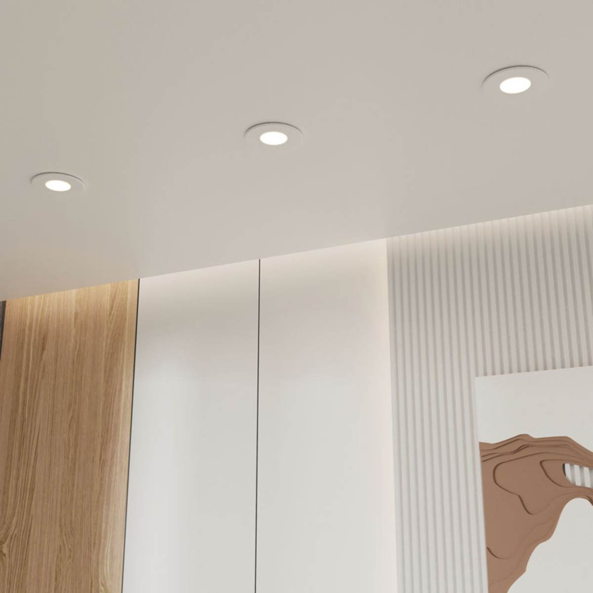 LED Downlights Fixed Fire Rated Round Bathroom White Dimmable 10 Pack - Image 7