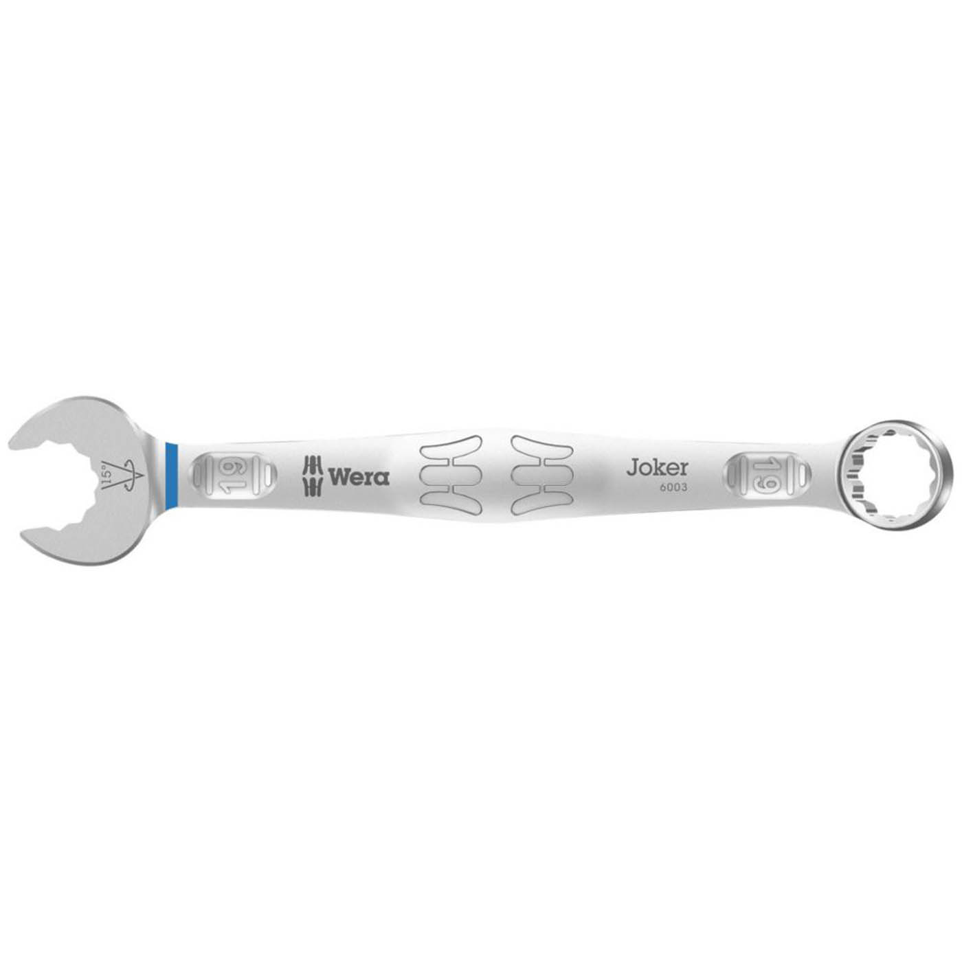 Wera Combination Spanner 19mm 12 Point Head Twin Ended Chrome Molybdenum Steel - Image 1