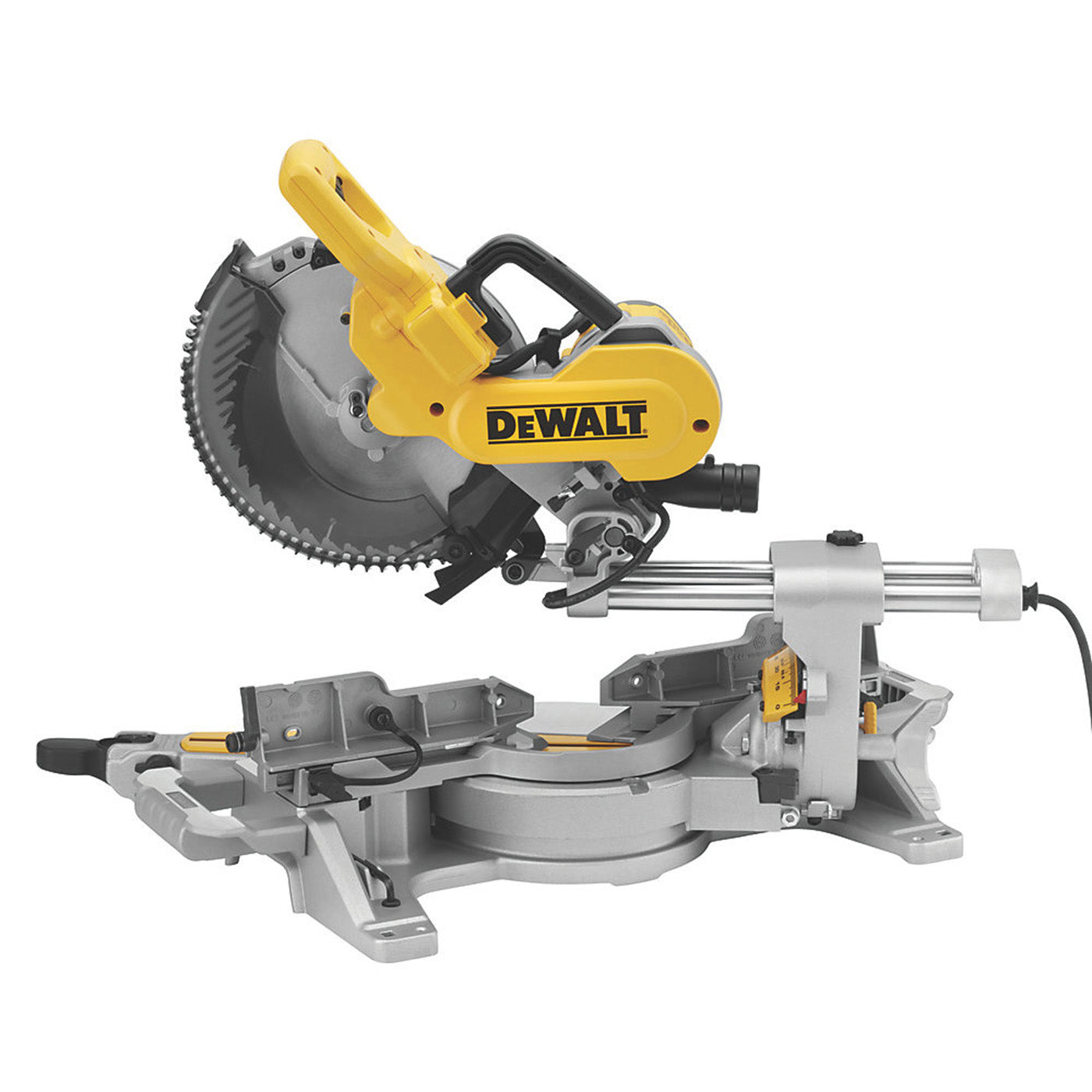 DeWalt Electric Mitre Saw Double-Bevel Sliding Brushed DWS727GB 250mm 240V 1675W - Image 2