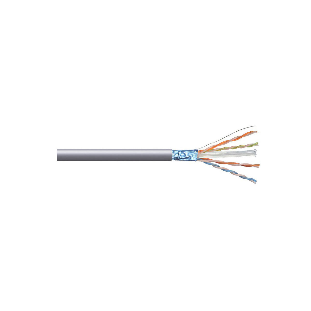 Nexans Data Cable 8-core Ethernet 305m Grey Cat 6 F/UTP LSZH PVC Sheathed Cable - Image 1