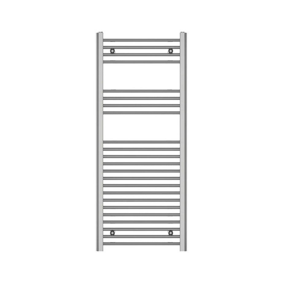 Towel Radiator Rail Gloss Chrome Flat Ladder Vertical Bathroom Warmer 120x50cm - Image 1